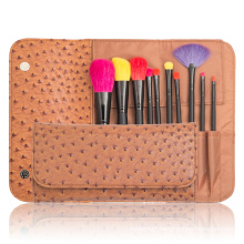 Professional 10PCS Cosmetic Makeup Brush Set Tool with PU Pouch